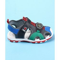 Cute Walk by Babyhug Velcro Closure Sandals Clock Applique - Navy Blue