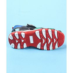 Cute Walk by Babyhug Velcro Closure Sandals Clock Applique - Navy Blue