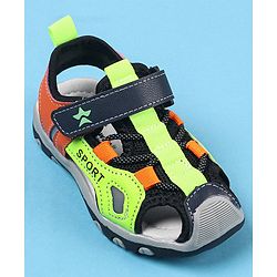 Cute Walk by Babyhug Velcro Closure Sandals Logo Print - Red