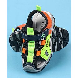 Cute Walk by Babyhug Velcro Closure Sandals Logo Print - Red
