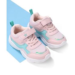 Cute Walk by Babyhug Velcro Closure Sneakers - Pink - EU 27 Pink