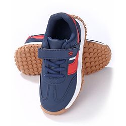 Cute Walk by Babyhug Slip On Sneakers with Velcro Closure - Navy Blue