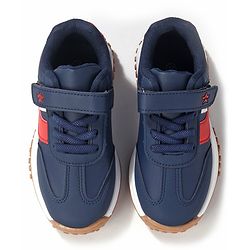 Cute Walk by Babyhug Slip On Sneakers with Velcro Closure - Navy Blue
