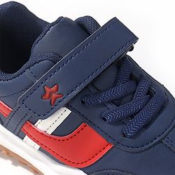 Cute Walk by Babyhug Slip On Sneakers with Velcro Closure - Navy Blue