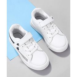 Cute Walk by Babyhug Sneaker Shoes With Velcro Closure - White