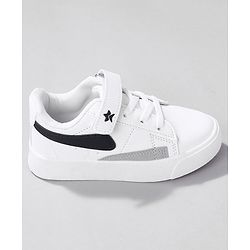 Cute Walk by Babyhug Sneaker Shoes With Velcro Closure - White