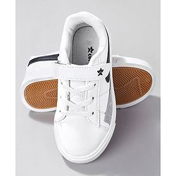 Cute Walk by Babyhug Sneaker Shoes With Velcro Closure - White