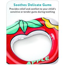 Babyhug Water Filled Teether Apple Shape - Red