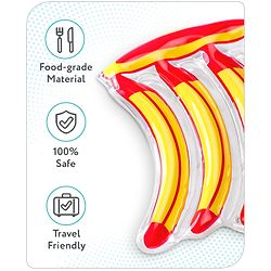 Babyhug Water Filled PVC Banana Shape Teether- Yellow & Red