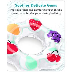 Babyhug Water Filled PVC Fruit Ring Teether- Multicolor