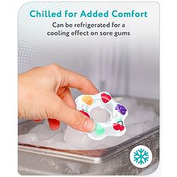 Babyhug Water Filled PVC Fruit Ring Teether- Multicolor
