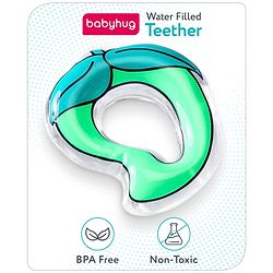 Babyhug Water Filled PVC Mangoo Kaccha Shape Teether- Green