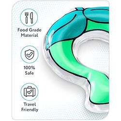 Babyhug Water Filled PVC Mangoo Kaccha Shape Teether- Green