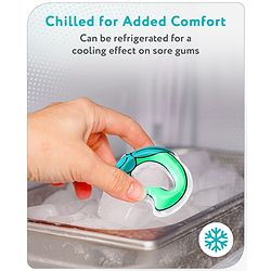 Babyhug Water Filled PVC Mangoo Kaccha Shape Teether- Green