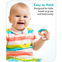 Babyhug Water Filled PVC Mango Shape Teether- Orange