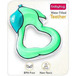 Babyhug Water Filled PVC Peru Shape Teether- Green