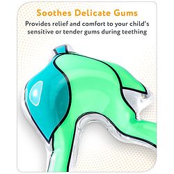 Babyhug Water Filled PVC Peru Shape Teether- Green