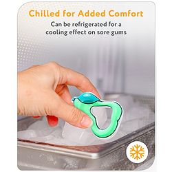 Babyhug Water Filled PVC Peru Shape Teether- Green