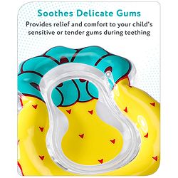 Babyhug Water Filled PVC Pineapple Shape Teether- Yellow & Green