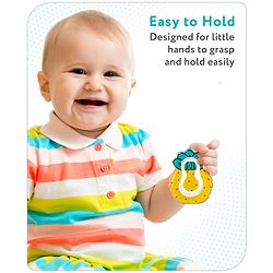 Babyhug Water Filled PVC Pineapple Shape Teether- Yellow & Green