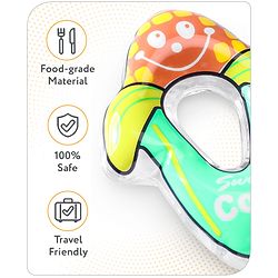 Babyhug Water Filled PVC Corn Shape Teether- Yellow & Green