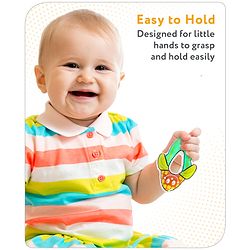 Babyhug Water Filled PVC Corn Shape Teether- Yellow & Green