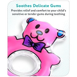 Babyhug Water Filled PVC Teddy Bear Shape Teether- Pink