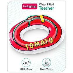 Babyhug Tomato Shaped Water Filled Teether  - Red