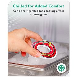 Babyhug Tomato Shaped Water Filled Teether  - Red