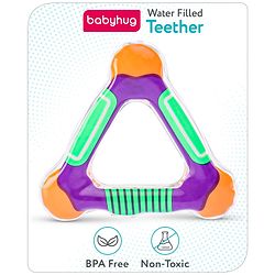 Babyhug Water Filled Triangle Shaped Teether - Multicolour