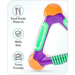 Babyhug Water Filled Triangle Shaped Teether - Multicolour