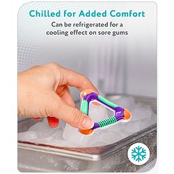 Babyhug Water Filled Triangle Shaped Teether - Multicolour