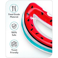 Babyhug Water Filled PVC Water Melon Shape Teether- Red