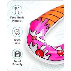 Babyhug Water Filled PVC Ice Cream Shape Teether- Red & Orange