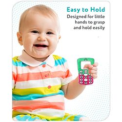 Babyhug Water Filled PVC Cell Phone Shape Teether-Pink & green