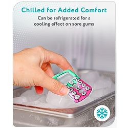 Babyhug Water Filled PVC Cell Phone Shape Teether-Pink & green