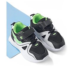 Cute Walk by Babyhug Velcro Closure Sneaker Shoes - Black