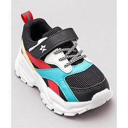 Cute Walk by Babyhug Velcro Closure Sneaker Shoes - Black