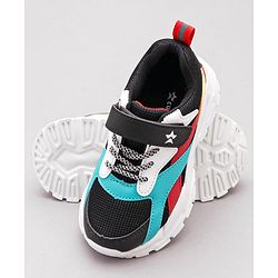Cute Walk by Babyhug Velcro Closure Sneaker Shoes - Black