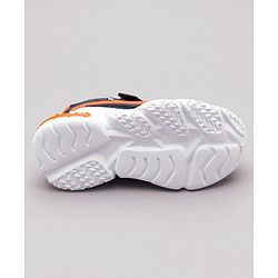 Cute walk By Babyhug Sneaker Shoes with Velcro Closure - Light Blue Orange