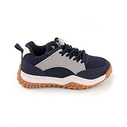 Cute Walk by Babyhug Sneakers With Lace Closure Solid - Navy Blue