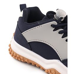 Cute Walk by Babyhug Sneakers With Lace Closure Solid - Navy Blue