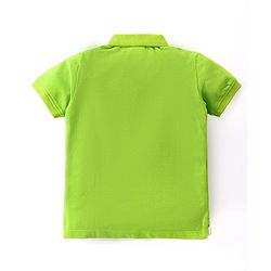 Babyhug Cotton Knit Half Sleeves Polo T-Shirt Solid Color - White