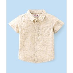 Babyhug 100%  Cotton Woven Half Sleeves Shirts and Shorts Set - Green