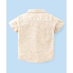 Babyhug 100%  Cotton Woven Half Sleeves Shirts and Shorts Set - Green