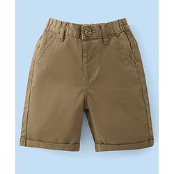 Babyhug 100%  Cotton Woven Half Sleeves Shirts and Shorts Set - Green