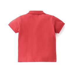 Babyhug Cotton Knit Half Sleeves Polo T-Shirt Solid Color - White