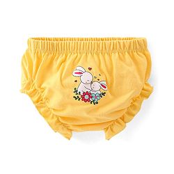 Babyhug 100% Cotton Knit Rabbit Flower & Dots Print Bloomers  Pack of 7- Multicolour