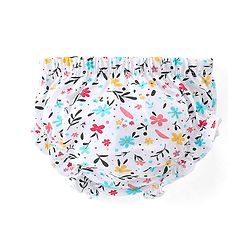 Babyhug 100% Cotton Knit Rabbit Flower & Dots Print Bloomers  Pack of 7- Multicolour