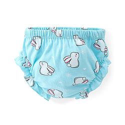 Babyhug 100% Cotton Knit Rabbit Flower & Dots Print Bloomers  Pack of 7- Multicolour